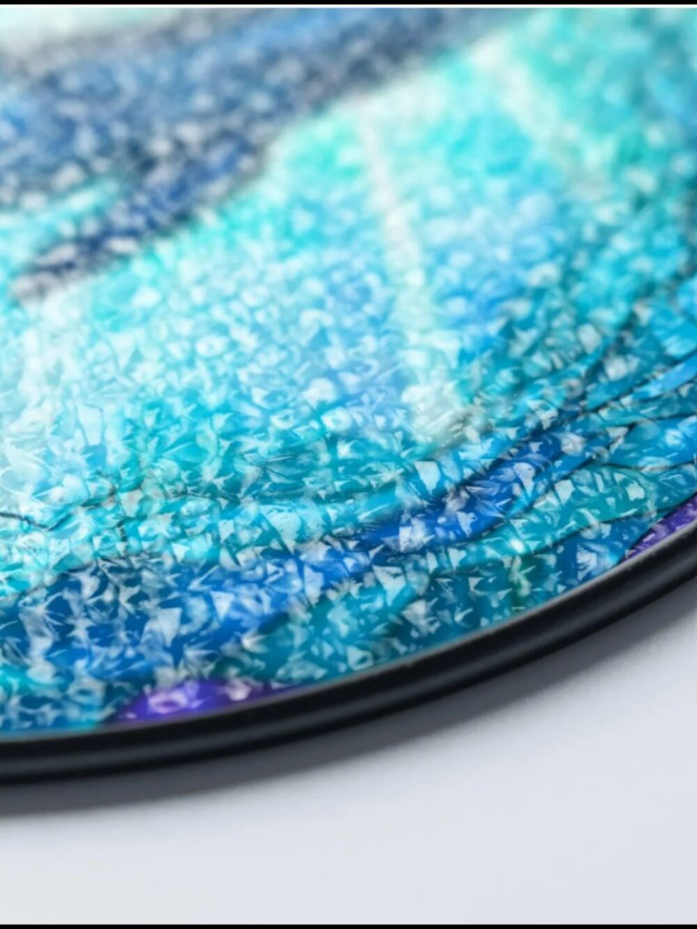 Whale Stained Glass Suncatcher: Ocean Art Window Hanging - Picture 3 of 4